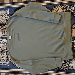 Gymshark sweatshirt mens large olive green pullover